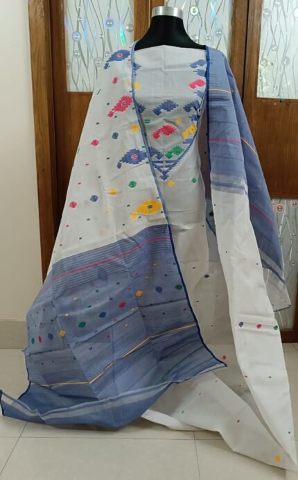 সুতী হাতে বোনা জামদানী টু পিস