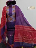 হাতে বোনা জামদানী থ্রি পিস - Image 17