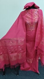 হাতে বোনা জামদানী থ্রি পিস - Image 26