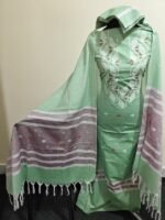 হাতে বোনা জামদানী থ্রি পিস - Image 43