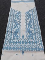 হাতে বোনা সুতি জামদানী পাঞ্জাবি পিস / ওয়ান পিস - Image 7