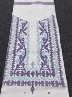 হাতে বোনা সুতি জামদানী পাঞ্জাবি পিস / ওয়ান পিস - Image 14