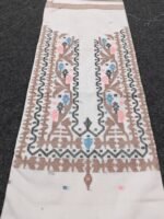 হাতে বোনা সুতি জামদানী পাঞ্জাবি পিস / ওয়ান পিস - Image 15