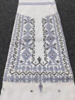 হাতে বোনা সুতি জামদানী পাঞ্জাবি পিস / ওয়ান পিস - Image 17