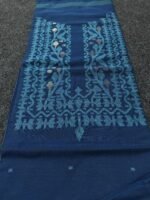 হাতে বোনা সুতি জামদানী পাঞ্জাবি পিস / ওয়ান পিস - Image 19