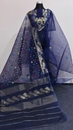 প্রিমিয়াম হাতে বোনা হাফ সিল্ক জামদানী টু পিস - Image 2