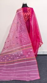 প্রিমিয়াম হাতে বোনা হাফ সিল্ক জামদানী টু পিস