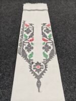 হাতে বোনা সুতি জামদানী পাঞ্জাবি পিস / ওয়ান পিস - Image 5