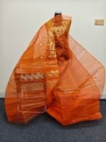 প্রিমিয়াম হাতে বোনা হাফ সিল্ক জামদানী টু পিস - Image 13