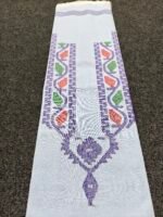 হাতে বোনা সুতি জামদানী পাঞ্জাবি পিস / ওয়ান পিস - Image 12